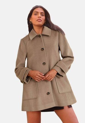 Halflange jas - mink brown