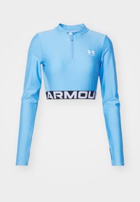 HEATGEAR 1/4 ZIP - Top dugih rukava - horizon blue/white