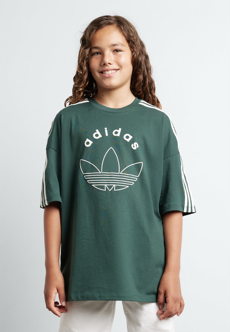 adidas Originals GRAPHIC KIDS - T-shirt con stampa - mineral green