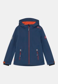 TROLLKIDS TROLLFJORD UNISEX - Soft shell jacket - mystic blue/orange