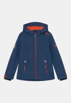 TROLLFJORD UNISEX - Softshelljacke - mystic blue/orange