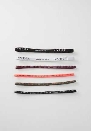 Puma HYROX HAIRBANDS 6 PACK - Andre accessories - black/white/ruby shimmer/glowing orange