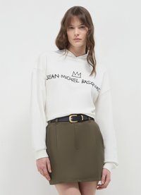 Calliope SCRITTA - Felpa con cappuccio - bianco lana