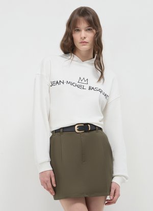 Calliope SCRITTA - Sweat à capuche - bianco lana