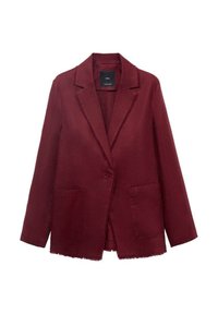 WITH FRAYED ENDS - Blazer - bordeaux