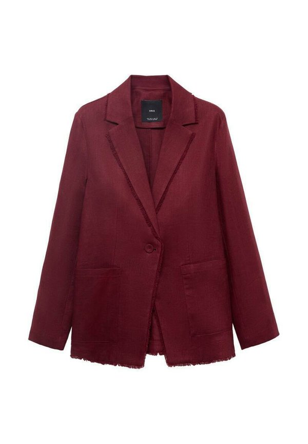 WITH FRAYED ENDS - Blazer - bordeaux2