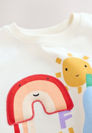 Next REGULAR FIT  - Bluză cu mânecă lungă - ecru padded rainbow character