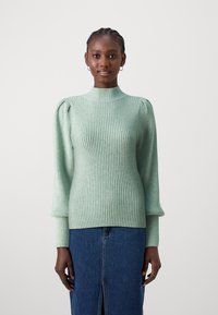 ONLY ONLKATIA HIGH NECK - Jumper - basil melange