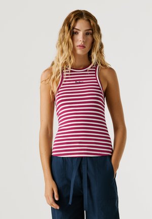 MARIAN STRIPED - Top - cranberry pink
