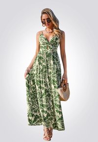 Cupshe TROPICAL PARADISE - Maxi šaty - dark green
