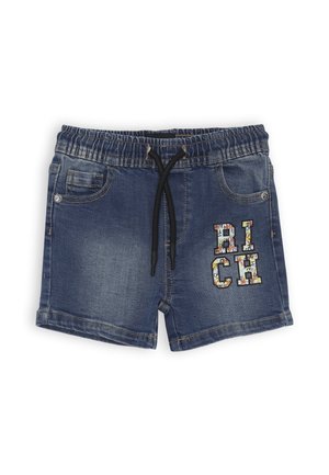 BERMUDA - Shorts di jeans - blu denim