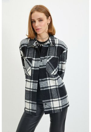 Button-down blouse - black