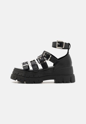 Sandalias con plataforma - black