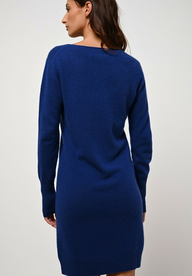 Authentic Cashmere COL ROND Abito in maglia overseas/blu reale