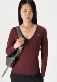 Hollister Co. WIDE LEG - Παντελόνι φόρμας - casual black