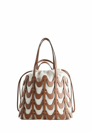 WEAVE STRUCTURED - Kézitáska - tan brown