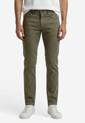 LAVAL - Jeans Tapered Fit - oliv