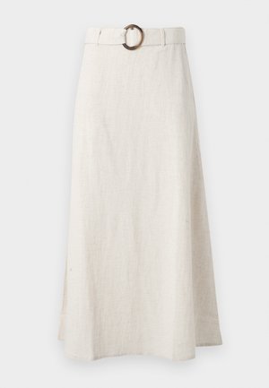 JDY, JDYMILAN BELTED - Maxiszoknya - oatmeal melange