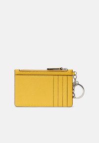 Lauren Ralph Lauren PEBBLED LEATHER ZIP CARD CASE - Maks - golden sun