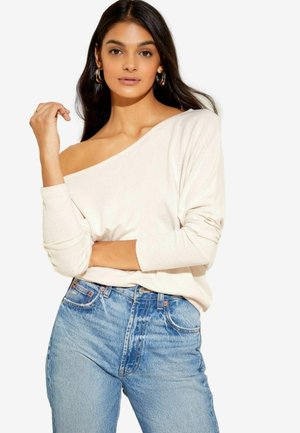 Friends Like These REGULAR FIT LONG SLEEVE COSY SLASH NECK - Svetr - neutral
