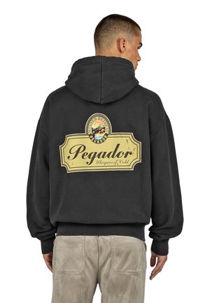 BOZEN - Cipzáras pulóver - vintage black