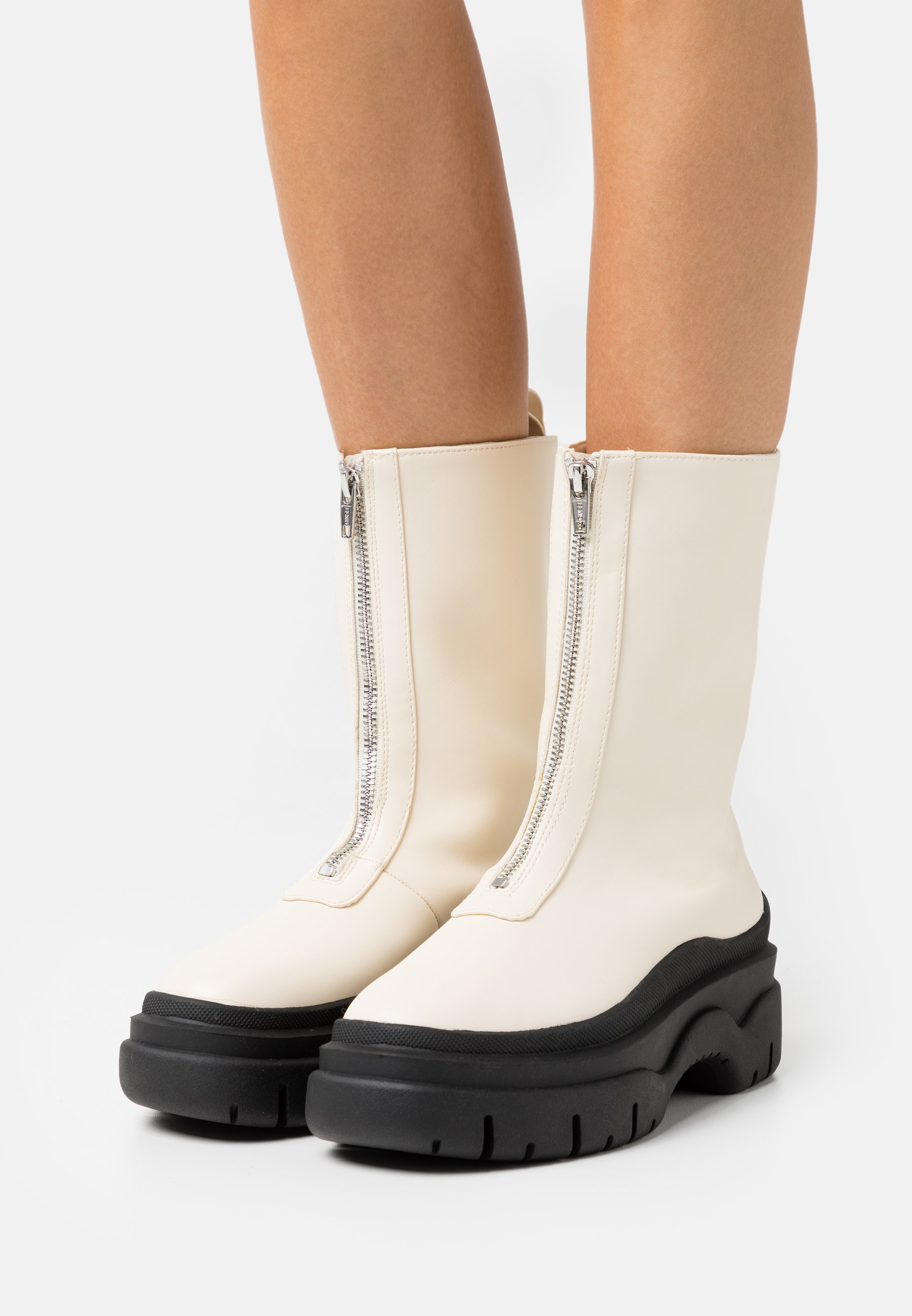 off white platform boots