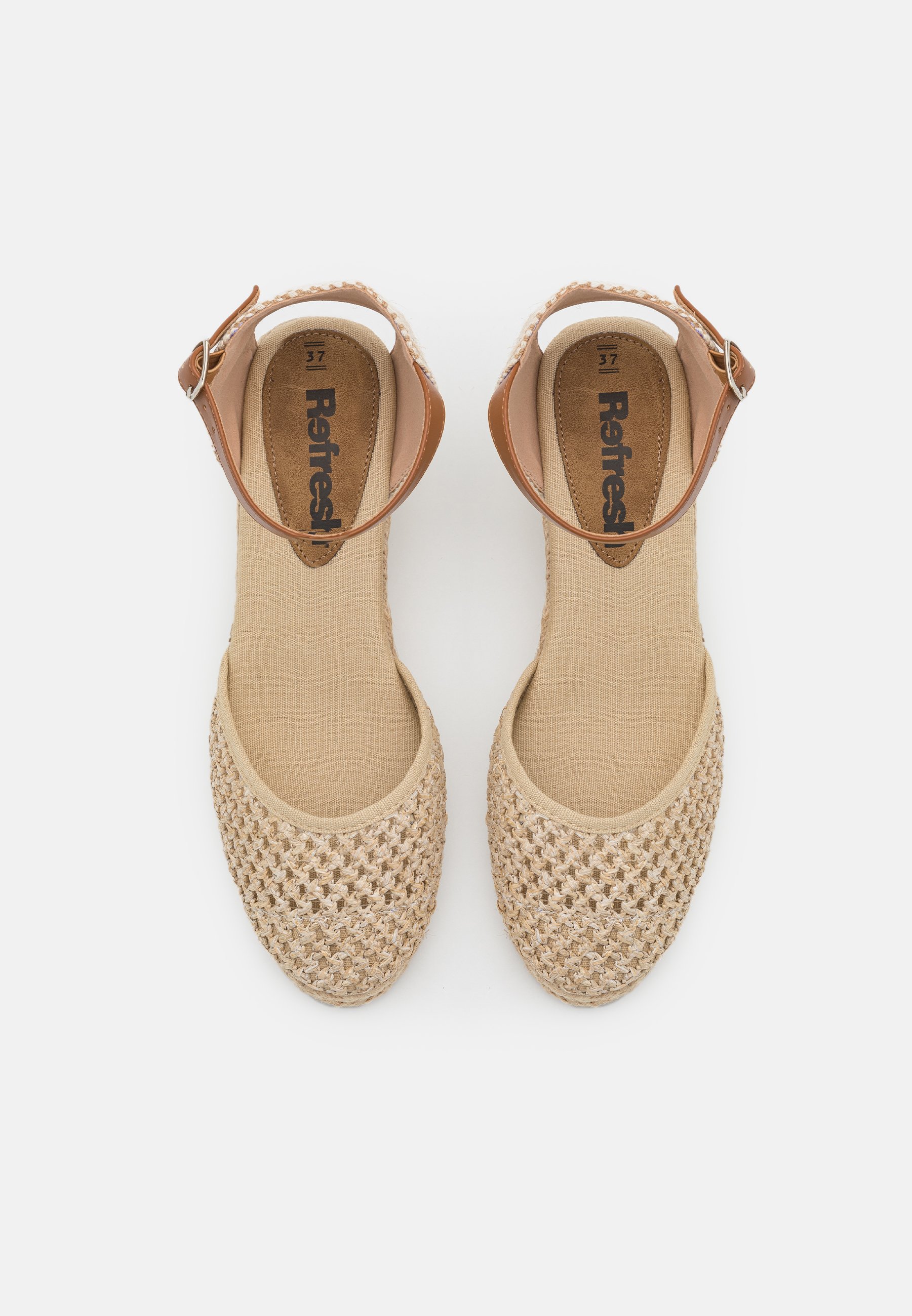 Refresh Sandalias de cuña - beige - Zalando.es