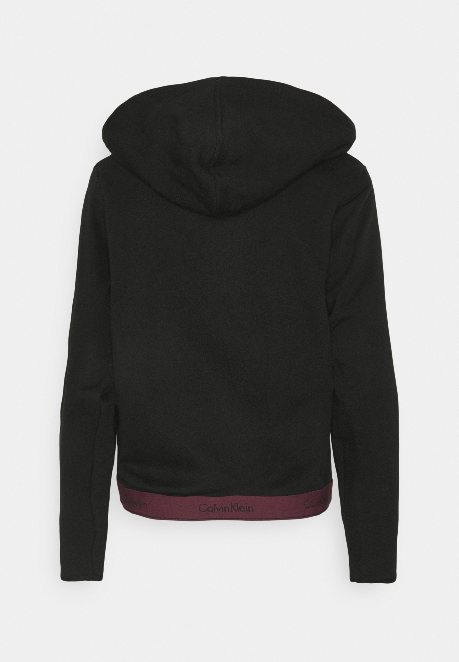 calvin klein underwear tape fleece overhead hoodie pink