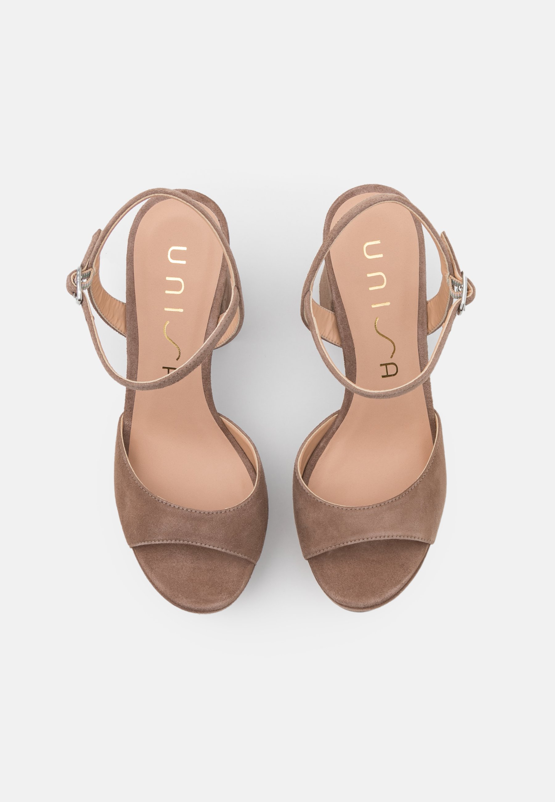 Unisa VEGARA - Sandalias con plataforma - funghi/marrón topo - Zalando.es