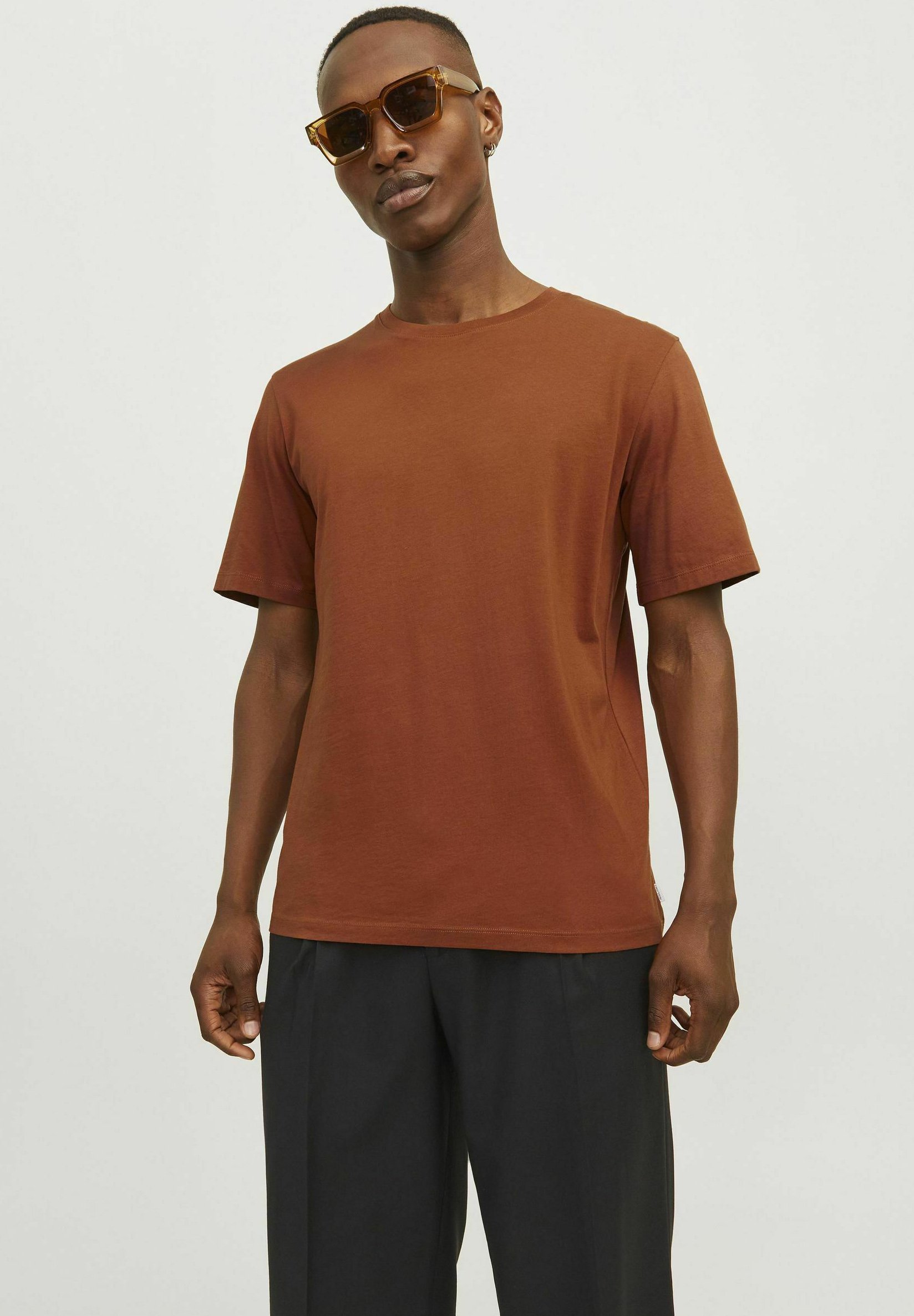 Jack Jones JJE TEE O-NECK Basic T-shirt mocha bisque/beige