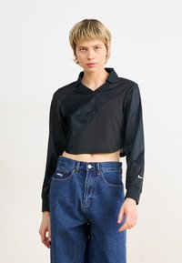 Nike Sportswear - STREET CROP - Ilgarankovis viršutinės dalies drabužis - black Miniatiūros vaizdas 1