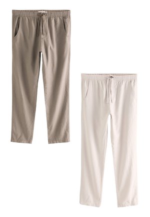 Next 2 PACK REGULAR FIT - Kalhoty - mushroom brown light grey