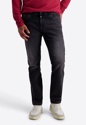 TIMEZONE, MODISCHE JEANS SLIM FIT USED-WASCHUNG REISSVERSCHLUSS - Slim fit jeans - schwarz