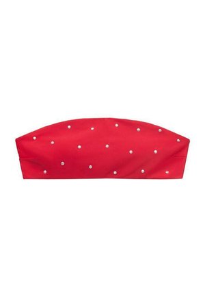 BANDEAU WITH METALLIC APPLIQUÉ - Vrchný diel bikín - red