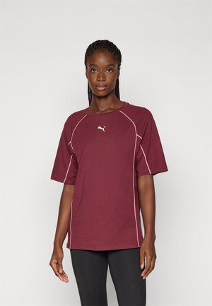 SPORT RELAXED TEE - Camiseta estampada - ruby shimmer