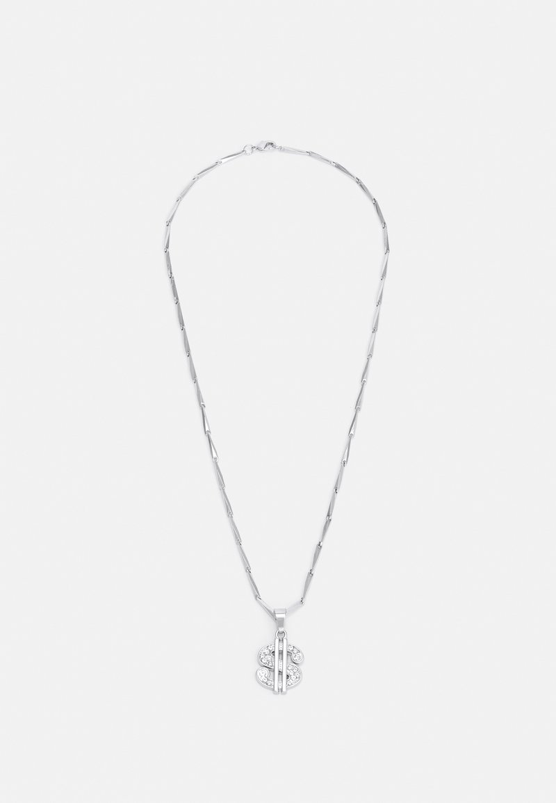 Urban Classics - SMALL DOLLAR NECKLACE - Kaulakoru - silver-coloured, Suurenna