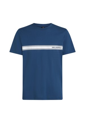 KARL LAGERFELD, LOGO SHEER - Ujumissärk - twilight blue