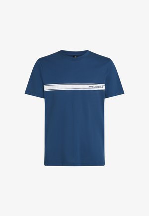 KARL LAGERFELD, LOGO SHEER - Ujumissärk - twilight blue