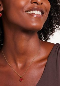 Lucardi GLAM - Ketting - gold-coloured/red