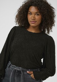 Kaffe Curve ZARINA - Long sleeved top - black deep
