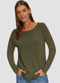 s.Oliver Langarmshirt - olivgrün