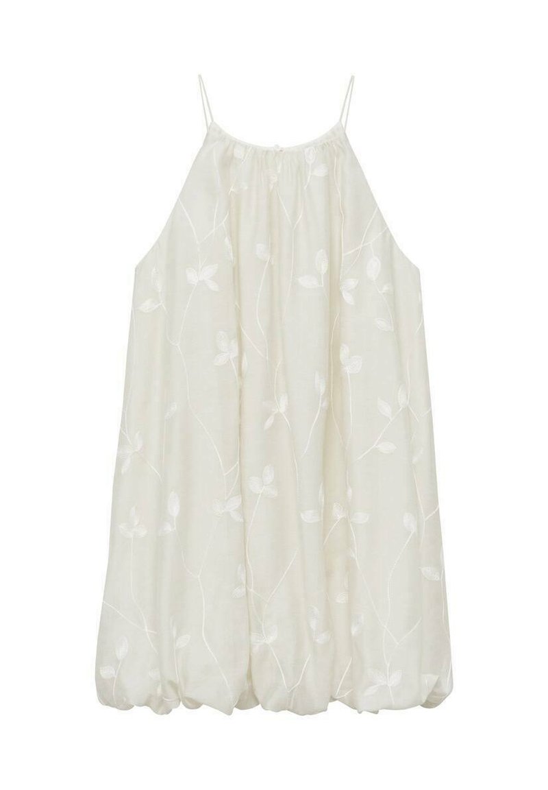 Mango BALLOON-STYLE HALTER - Robe de jour - off-white/écru - ZALANDO.FR