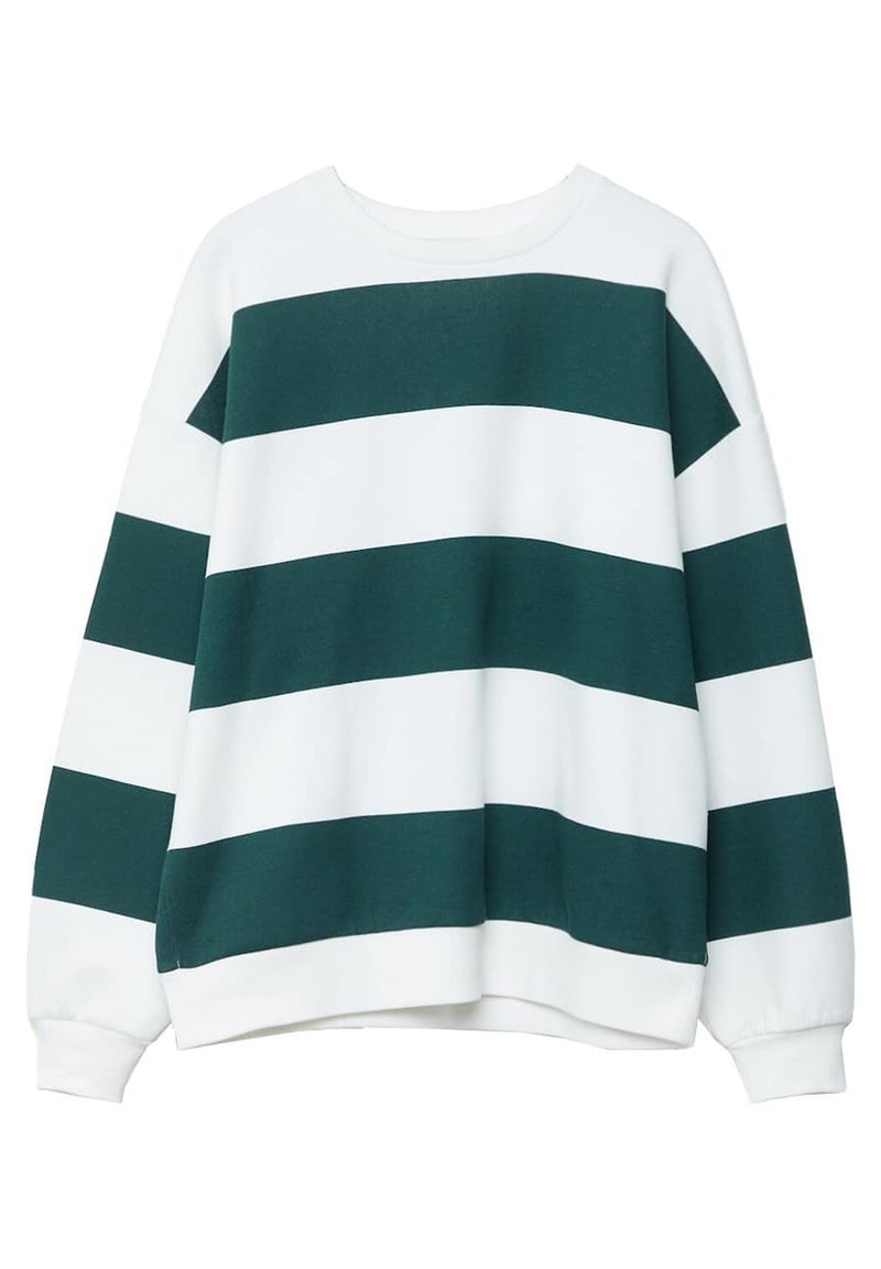 Stradivarius GESTREIFTES - Sweatshirt - mottled green/grün-meliert -  Zalando.de