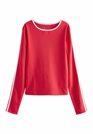 Top s dlhým rukávom - red