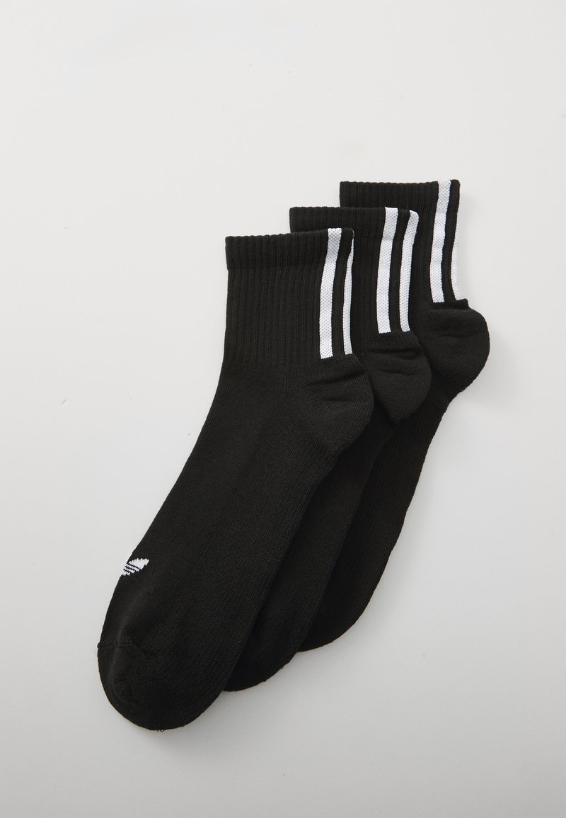 adidas Originals - 1/4 SOCKS UNISEX 3 PACK - Zeķes - black, Palielināt