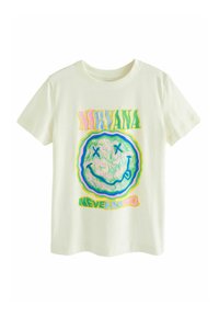 Next NIRVANA LICENSE BAND REGULAR FIT - T-Shirt print - ecru