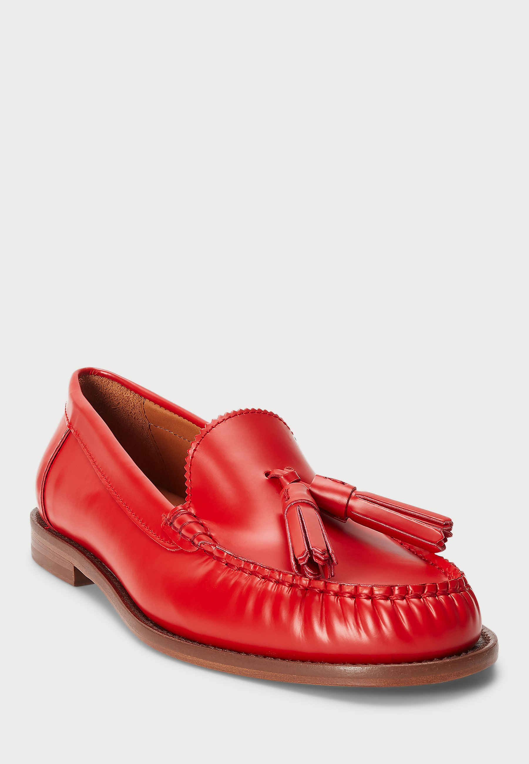 靴 90s Polo by Ralph Lauren Tassel Loafer Polo Ralph Lauren TASSELED LEATHER LOAFER - Slip-ons - red