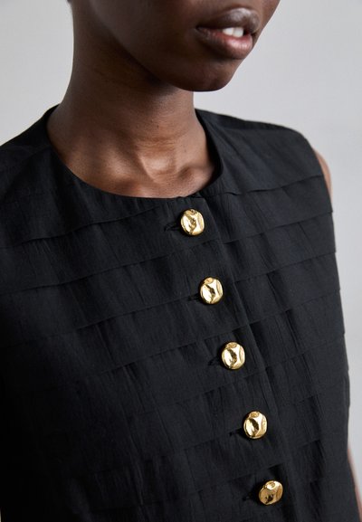 sandro HAUT - Waistcoat - noir