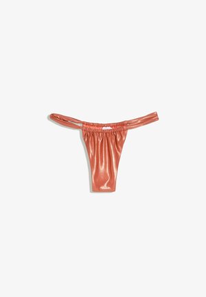Bershka, LAMINATED - BIKINI BOTTOMS - Bikini alsók - orange