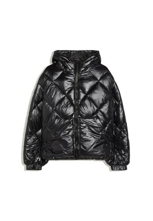 Bershka, DIAMOND - JACKET - Vinterjakker - black
